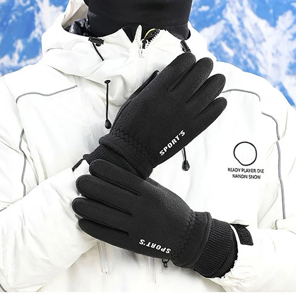 Winter Warm Touch Screen Gloves Thermal Knit Anti-slip Lined for Outdoor Cycling Warm Ski Snowboard Cold Weather Gloves