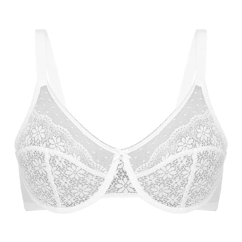 Minimizer Bra for Women Lace Bra Womans Full Coverage Bras Unlined Underwire Bra for Heavy Breast 5120