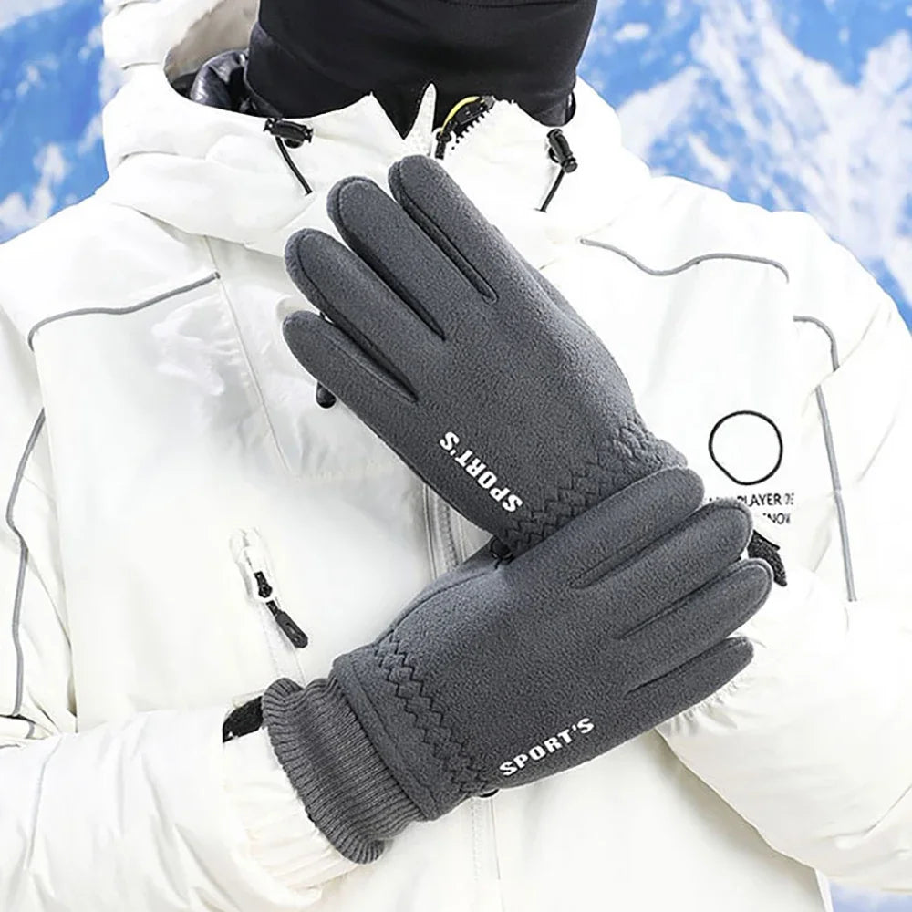 Winter Warm Touch Screen Gloves Thermal Knit Anti-slip Lined for Outdoor Cycling Warm Ski Snowboard Cold Weather Gloves