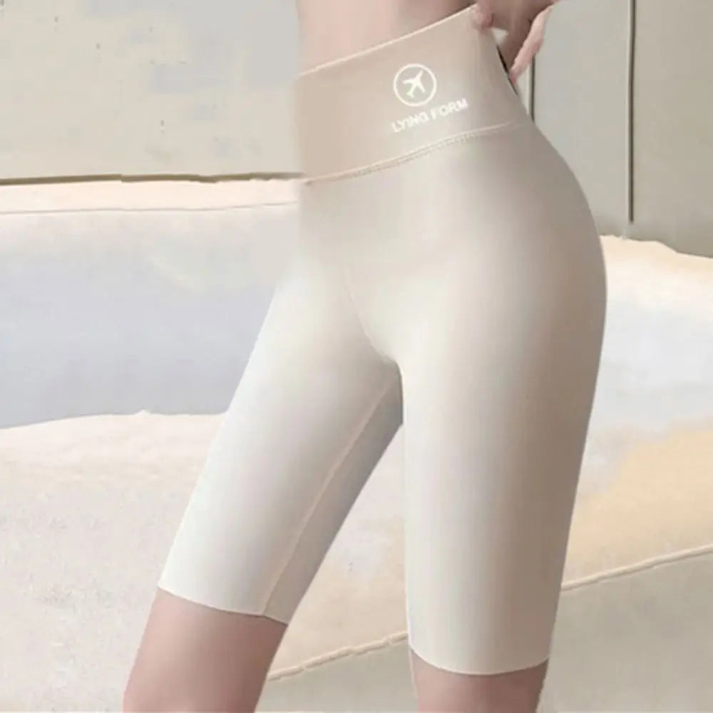Tight Hip Lift Yoga Shorts Elastic Peach Butt Tummy Control Women Leggings Butt Lifter Breathable Biker Shorts Female