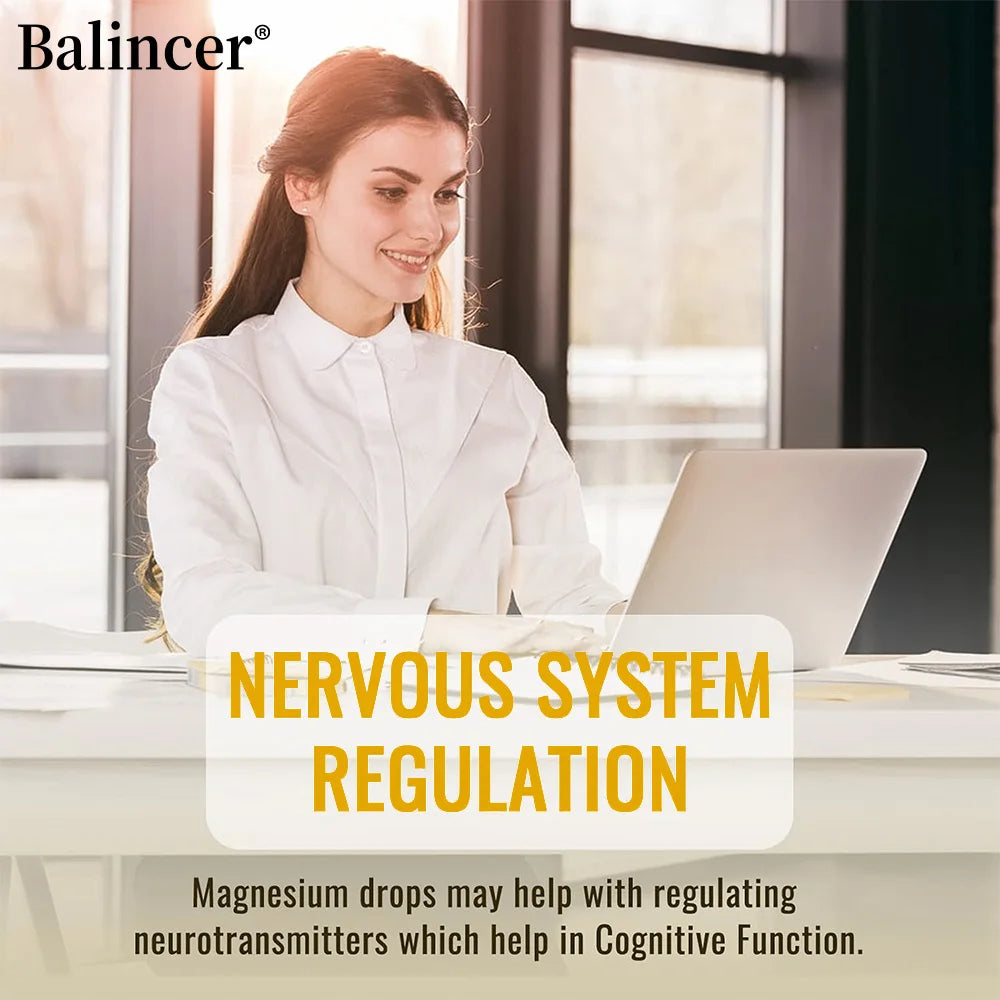 Magnesium Liquid Drops - High Absorption 5-in-1 Magnesium Complex Supplement - for Bone, Muscles, Nerves & Energy,Vegan Formula