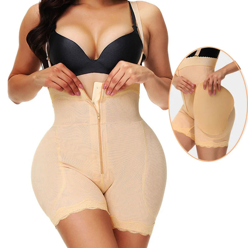 GUUDIA Hook Zipper Fajas Colombianas Butt Lifter Hip Enhancer Tummy Control Panties Body Shaper PantyBooty Enhance Shapewear