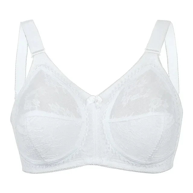 Big Minimizer Bras Large Size Lace Bra Women Sexy Unlined Full Coverage Ultra Thin Wireless Adjusted-straps Underwear Sujetador
