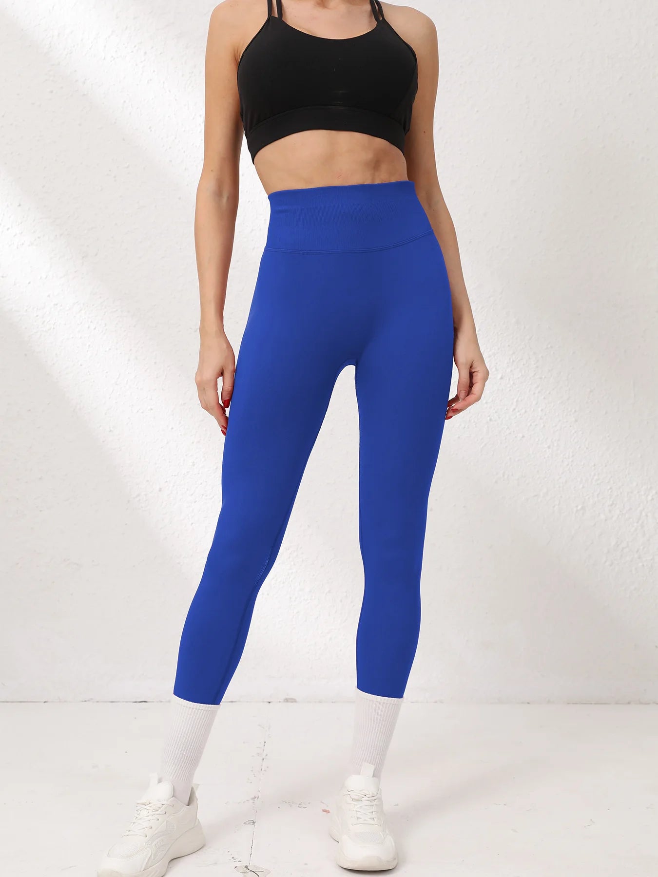 High Waisted Butt Liftting Leggings Fashion Yoga Leggings Seamless Tummy Control Proof Workout Tights Gym Fitness Training Pants