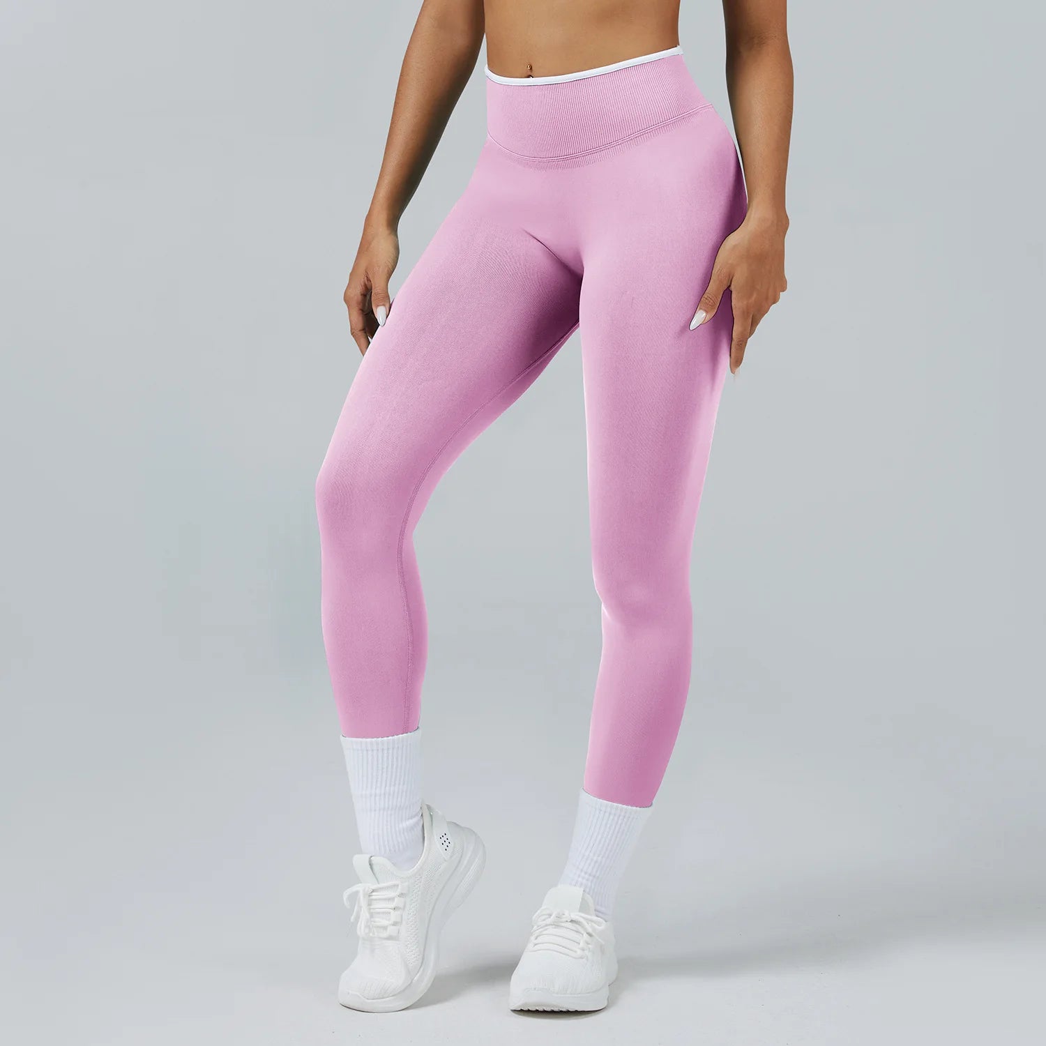 Seamless Butt Lifting Yoga Leggings – Tummy Control, Quick-Dry & Stylish Fit for Running & Outdoor