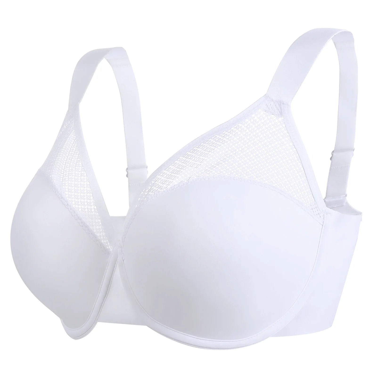 New Minimizer Lace Bras Unpadded Underwire Women Bra Thin Mesh Big Size Breast Cups Sexy Everyday Bra