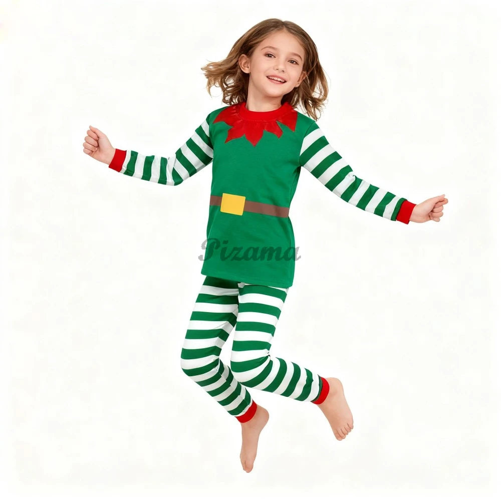Kids Christmas Pajamas Sets Children's Santa Claus Striped Boys Pyjamas Girls Pijamas Nightwear Homewear Baby Christmas Pyjamas