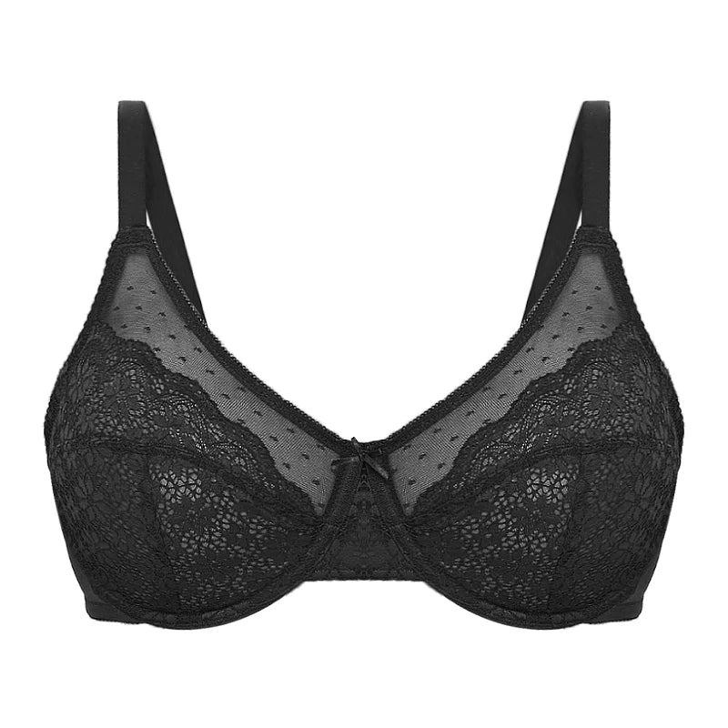 Minimizer Bra for Women Lace Bra Womans Full Coverage Bras Unlined Underwire Bra for Heavy Breast 5120