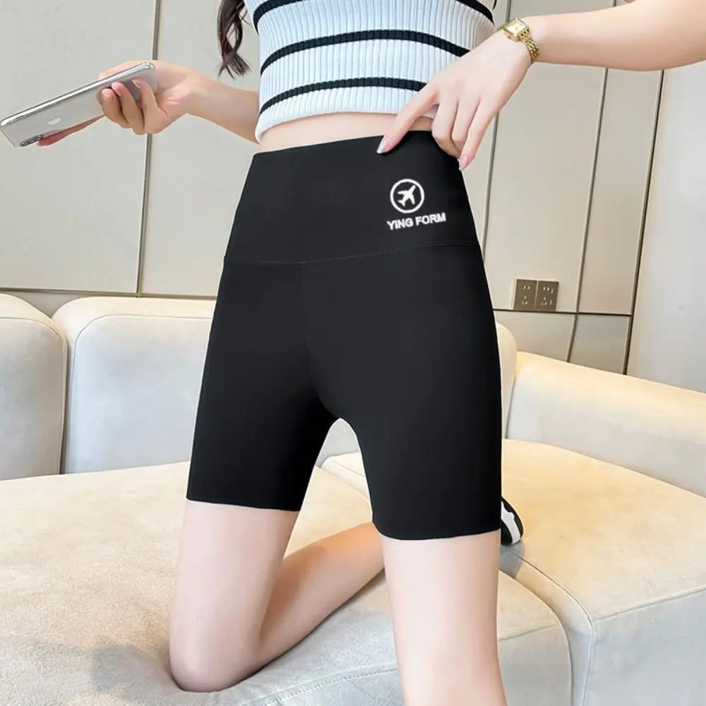 Tight Hip Lift Yoga Shorts Elastic Peach Butt Tummy Control Women Leggings Butt Lifter Breathable Biker Shorts Female
