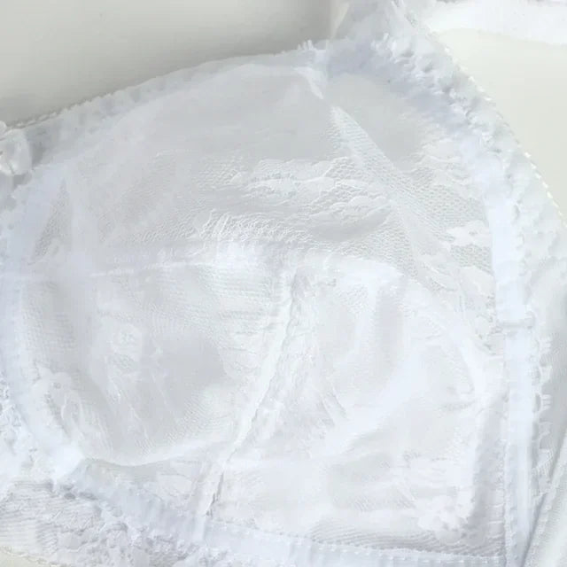 Big Minimizer Bras Large Size Lace Bra Women Sexy Unlined Full Coverage Ultra Thin Wireless Adjusted-straps Underwear Sujetador