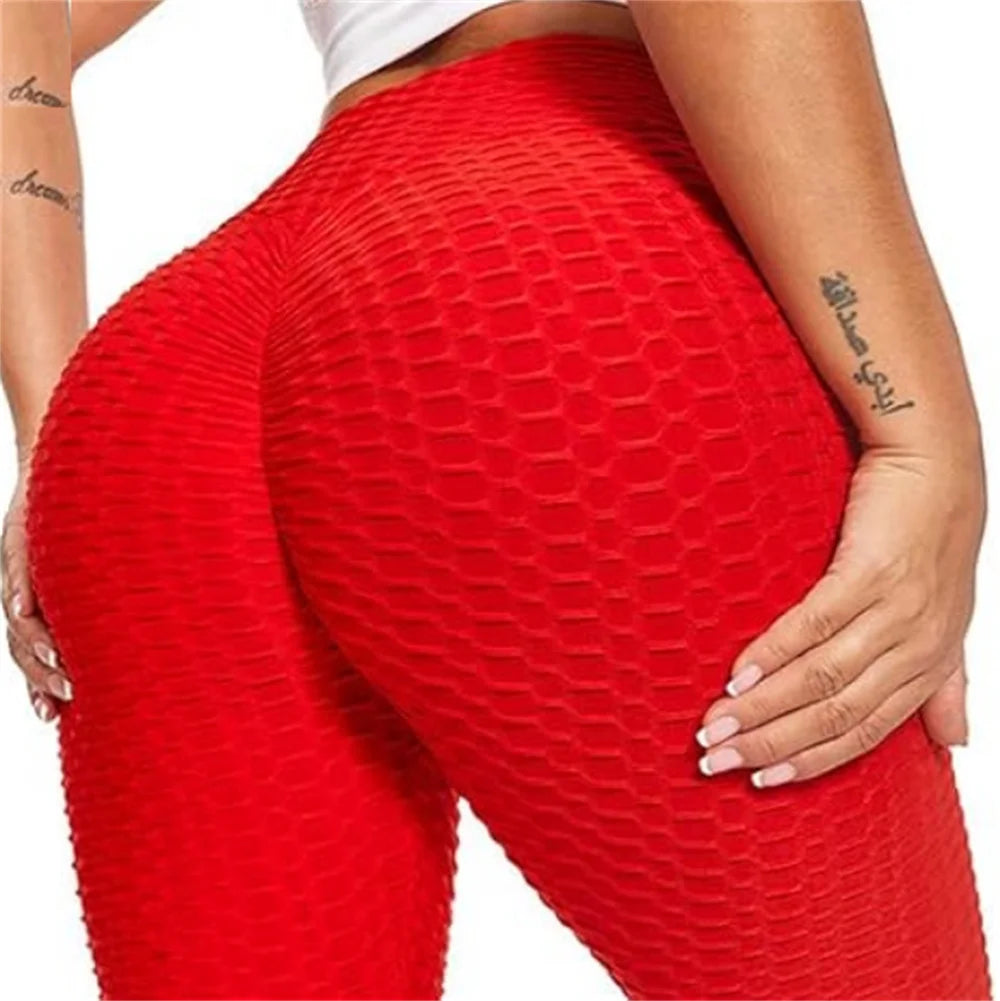 Workout Yoga Leggings Pants Butt Lifting Scrunch Booty Leggings Tummy Control Women High Waisted Gym Tights Anti Cellulite