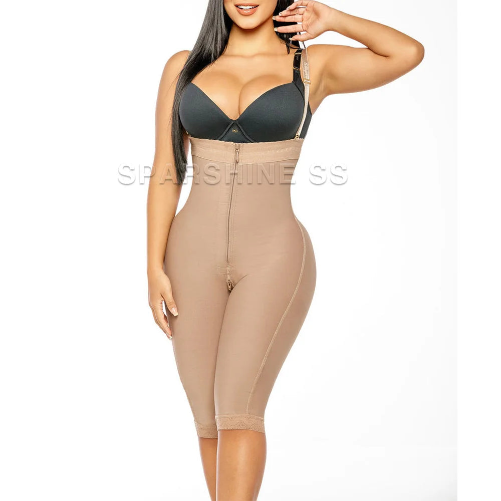 Fajas Colombiana Tummy Control Shapewear High Compression Butt Lifter Front Zipper High-pressure Trousers for Post-operative Use