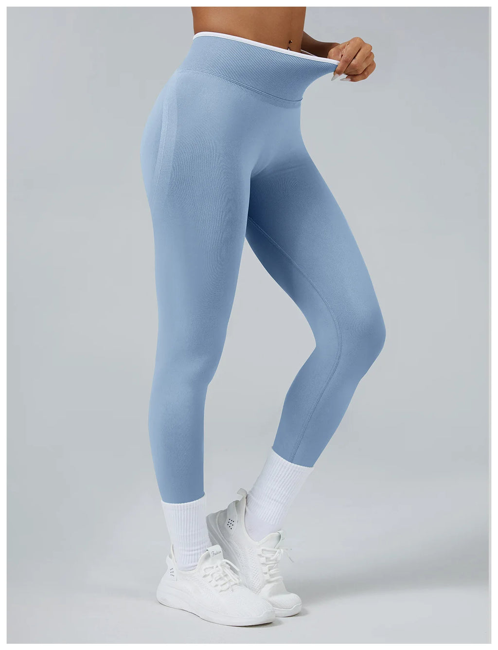 Seamless Butt Lifting Yoga Leggings – Tummy Control, Quick-Dry & Stylish Fit for Running & Outdoor