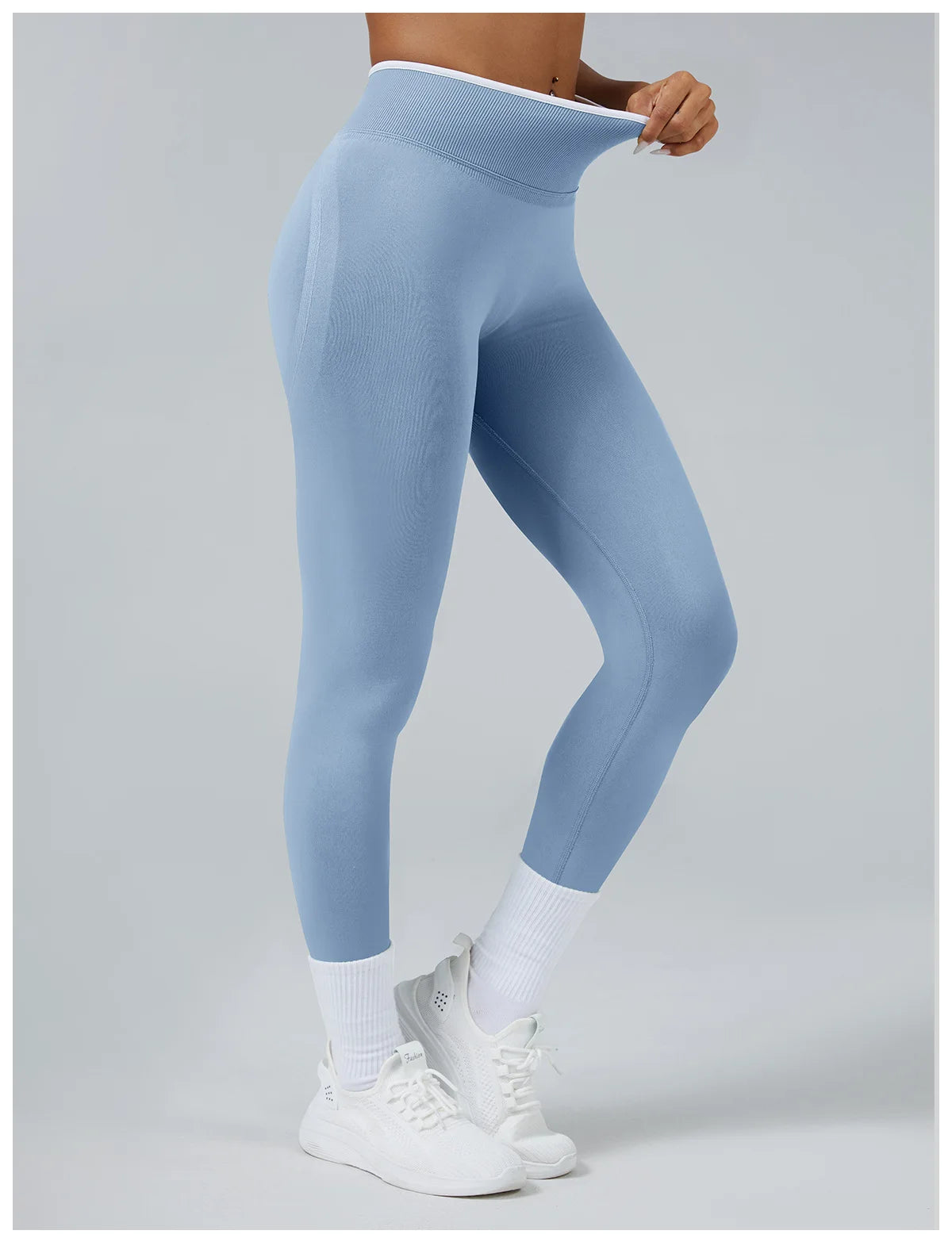 Seamless Butt Lifting Yoga Leggings – Tummy Control, Quick-Dry & Stylish Fit for Running & Outdoor
