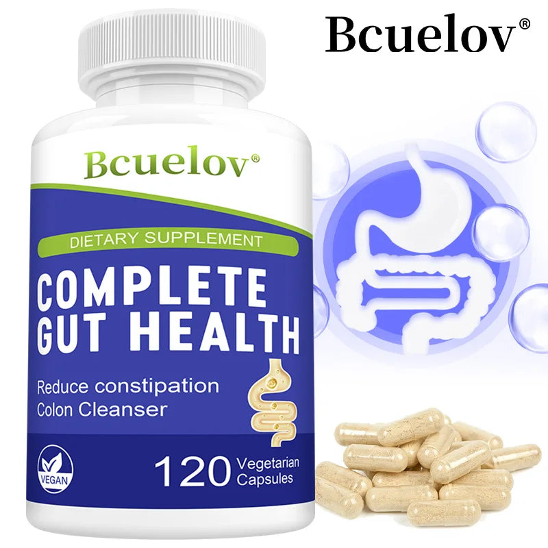Gut Health Supplements Capsules- Improve Digestive Comfort, Cleanse Detox Intestine and Colon Support, Boost Immunity