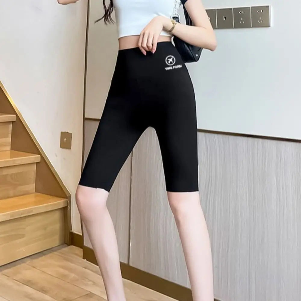 Tight Hip Lift Yoga Shorts Elastic Peach Butt Tummy Control Women Leggings Butt Lifter Breathable Biker Shorts Female