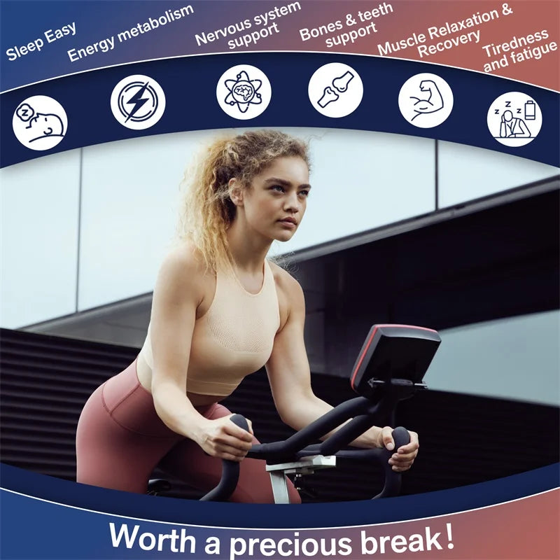 Magnesium Complex Capsules - Bone & Heart Health Supplement, Sleep Support,Muscle Relaxation,Stress & Anxiety Relief