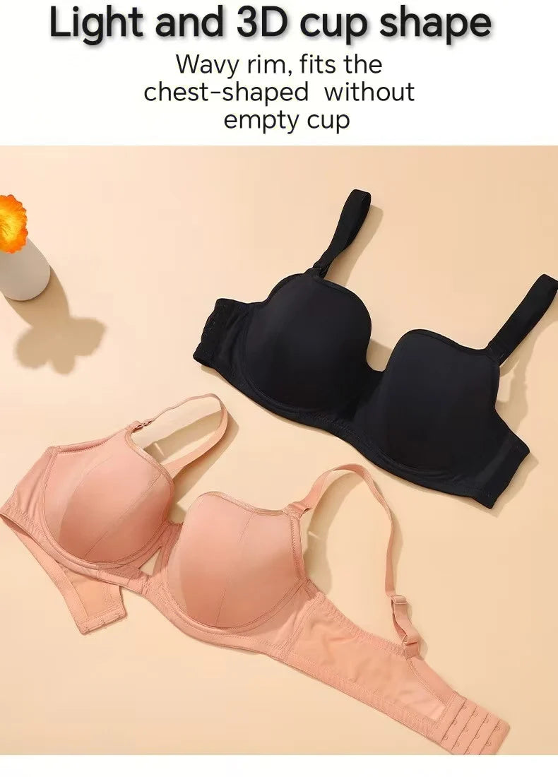 Plus Size Minimizer Bra for Women Underwire Full Coverage Anti-sagging Breathable Gathered DEFG Cup Supportive Lingerie