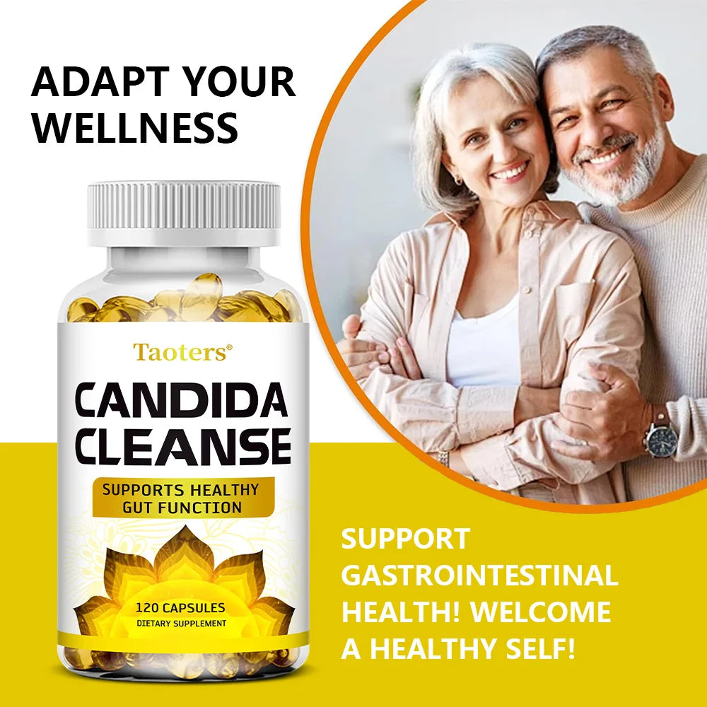 Candida Cleanse - Intestinal and Colon Support, Suitable for Men and Women, Cleansing and Detoxifying, Balance Digestion