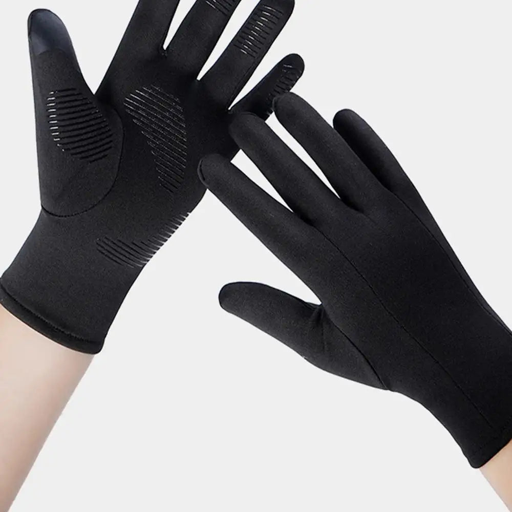 Winter Liner Gloves Non-Slip Warm Full Fingers Thermal Ski Gloves Windproof Touchscreen Gloves For Cycling Driving Hiking