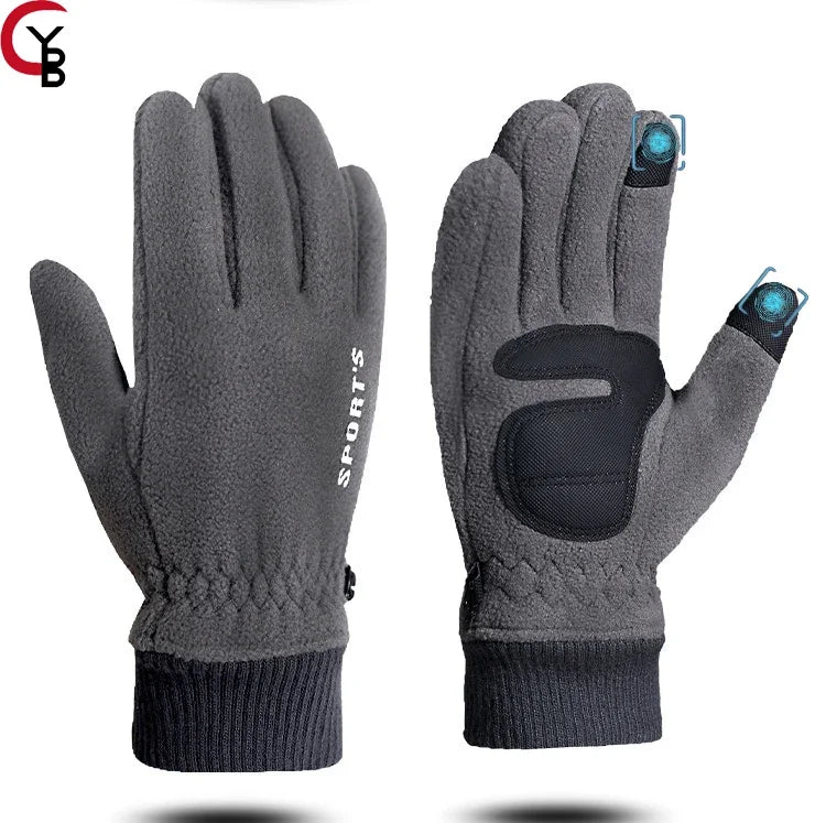 Winter Warm Touch Screen Gloves Thermal Knit Anti-slip Lined for Outdoor Cycling Warm Ski Snowboard Cold Weather Gloves