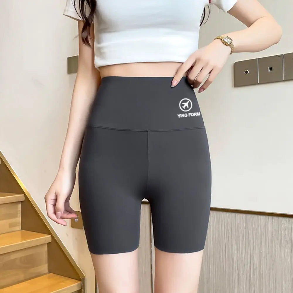 Tight Hip Lift Yoga Shorts Elastic Peach Butt Tummy Control Women Leggings Butt Lifter Breathable Biker Shorts Female