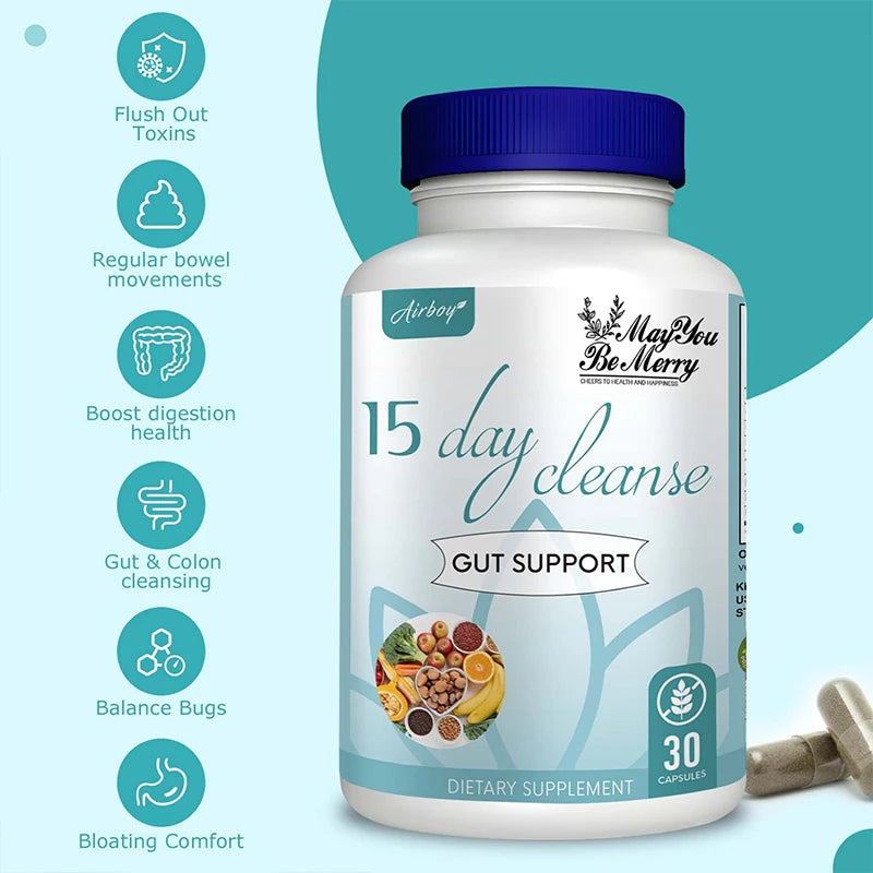 15 Day Cleanse and Detox - Supports Gut Health, Improves Digestion, Metabolism and Promotes Weight Management