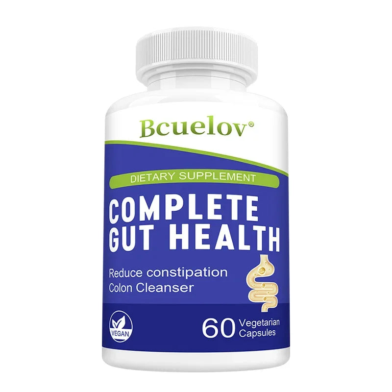 Gut Health Supplements Capsules- Improve Digestive Comfort, Cleanse Detox Intestine and Colon Support, Boost Immunity