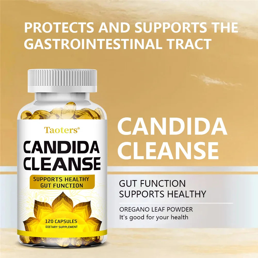 Candida Cleanse - Intestinal and Colon Support, Suitable for Men and Women, Cleansing and Detoxifying, Balance Digestion