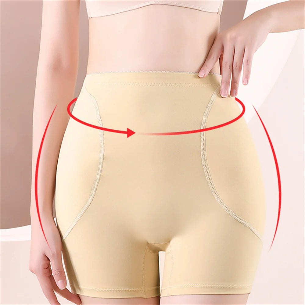High Waist Shorts Butt Enhancer Shaper Buttock Lifting Panties Tummy Control Body Shaper With Butt Pads Shapewear