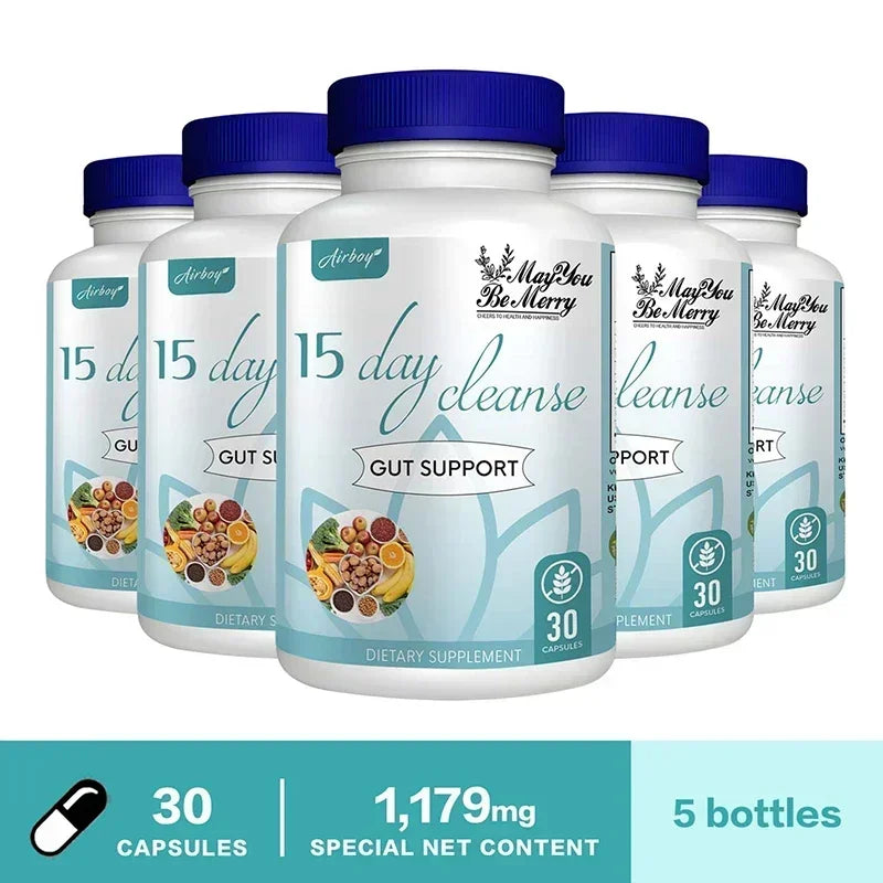 15 Day Cleanse and Detox - Supports Intestinal & Digestive Health, Relieves Bloating, Replenishes Energy, and Improves Immunity