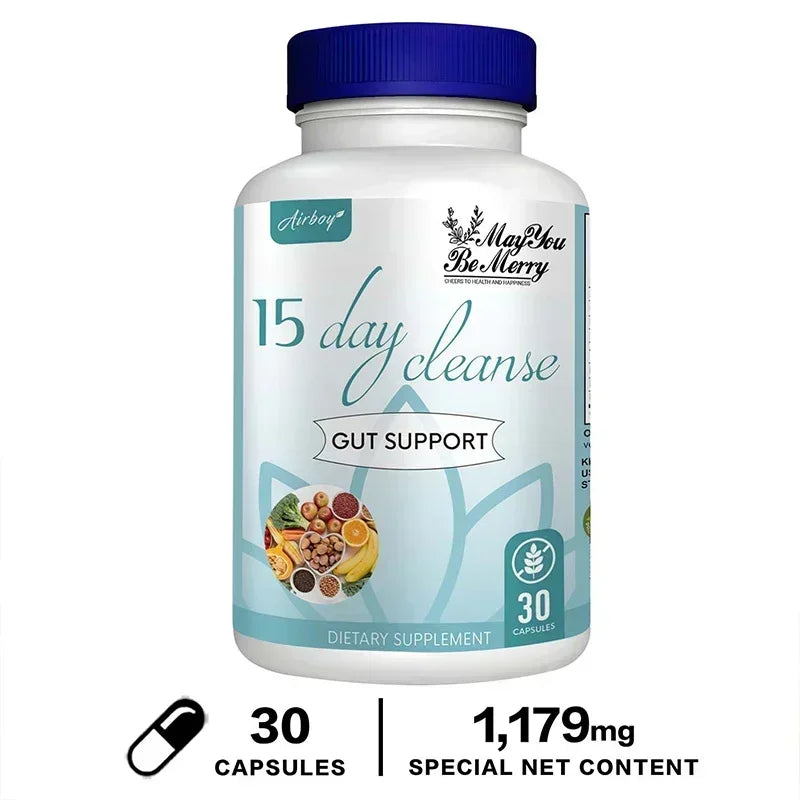 15 Day Cleanse and Detox - Supports Intestinal & Digestive Health, Relieves Bloating, Replenishes Energy, and Improves Immunity