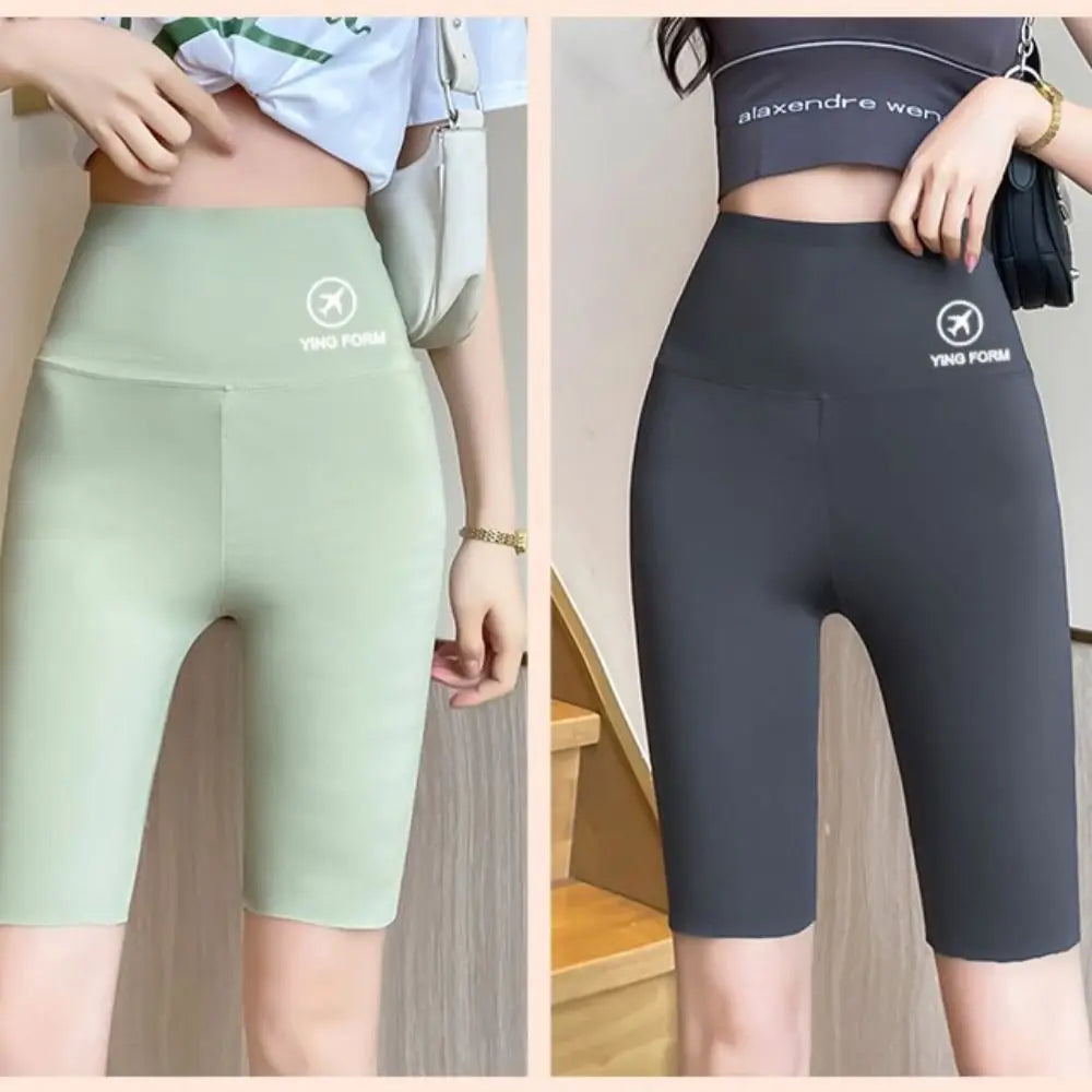 Tight Hip Lift Yoga Shorts Elastic Peach Butt Tummy Control Women Leggings Butt Lifter Breathable Biker Shorts Female